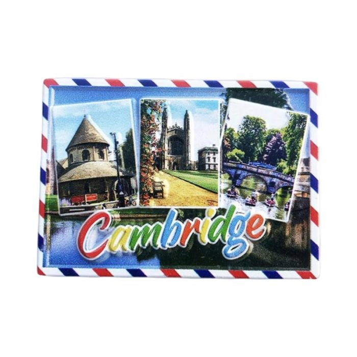 cambridge uk fridge magnet colorful postcard style travel souvenir & fridge display gift