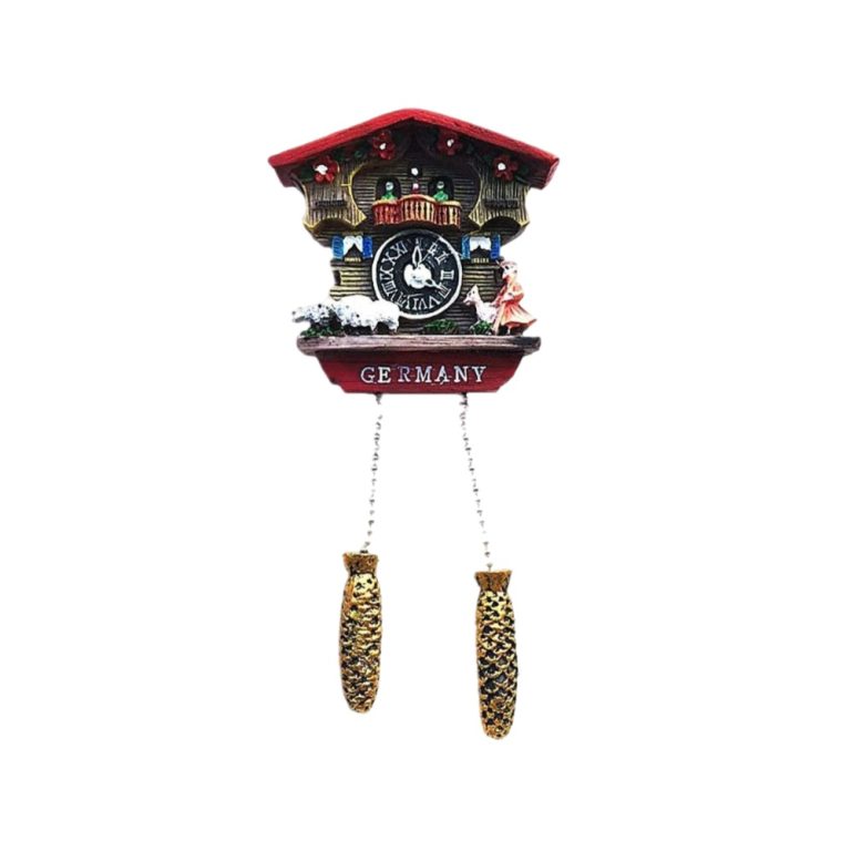 cuckoo clock germany fridge magnets bavarian folk style souvenir & chalet inspired decor