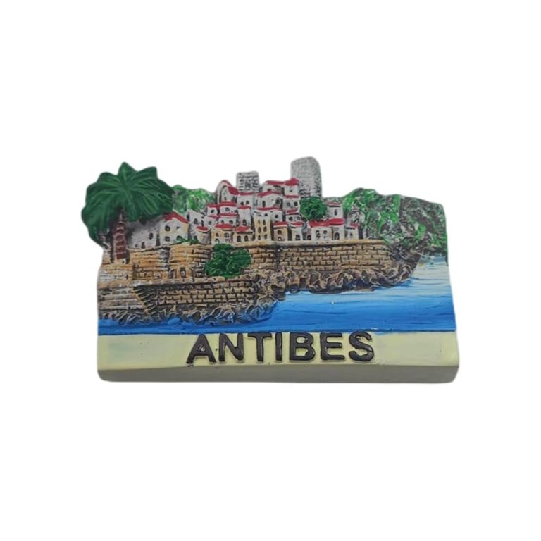 antibes france fridge magnet – seaside town scene travel souvenir & mediterranean coastal decor