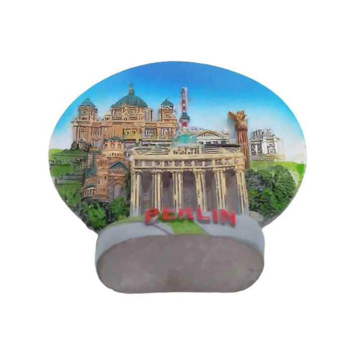 berlin city germany fridge magnet iconic landmarks snow globe style souvenir & 3d scene collector decor