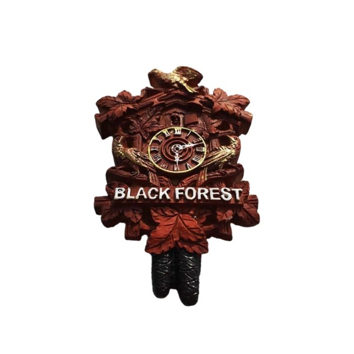 black forest germany fridge magnet cuckoo clock style souvenir for vintage home & chalet decor