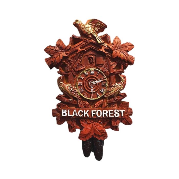 black forest germany fridge magnet cuckoo clock style souvenir for vintage home & chalet decor