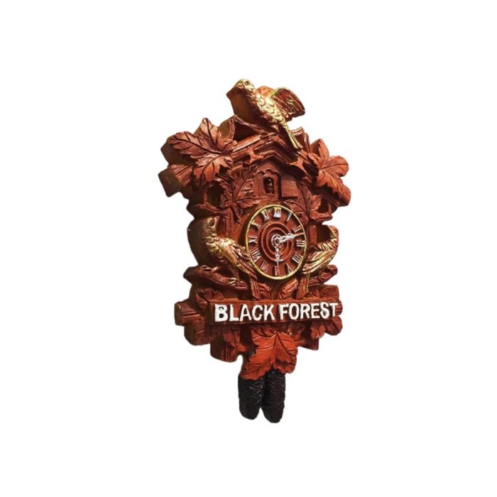 black forest germany fridge magnet cuckoo clock style souvenir for vintage home & chalet decor