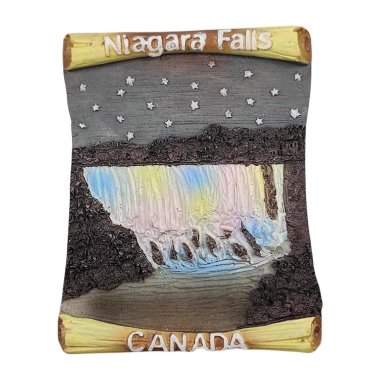 niagara falls canada night view fridge magnet – glow in the dark waterfall travel souvenir & whiteboard decor