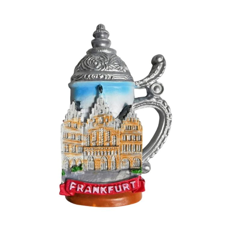frankfurt germany fridge magnet historic landmarks & modern skyline souvenir