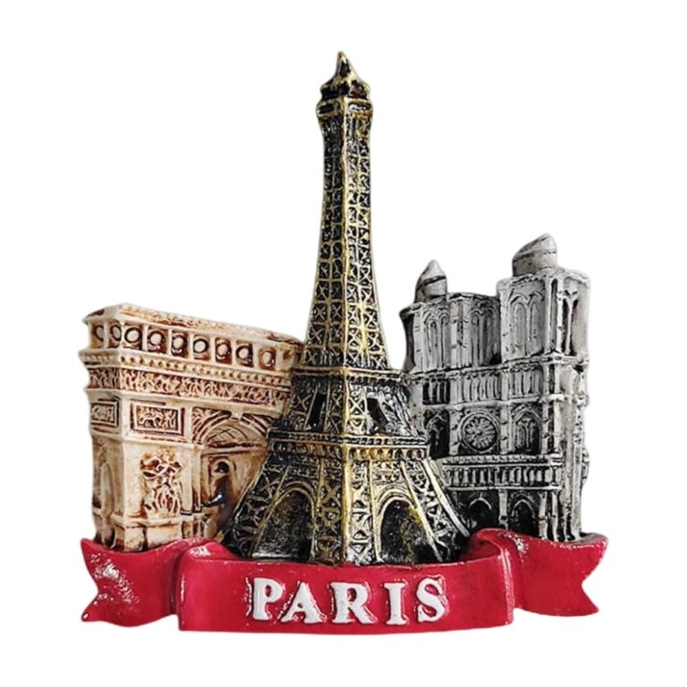 paris fridge magnets france eiffel tower & landmarks set, classic travel souvenir & office decor​​