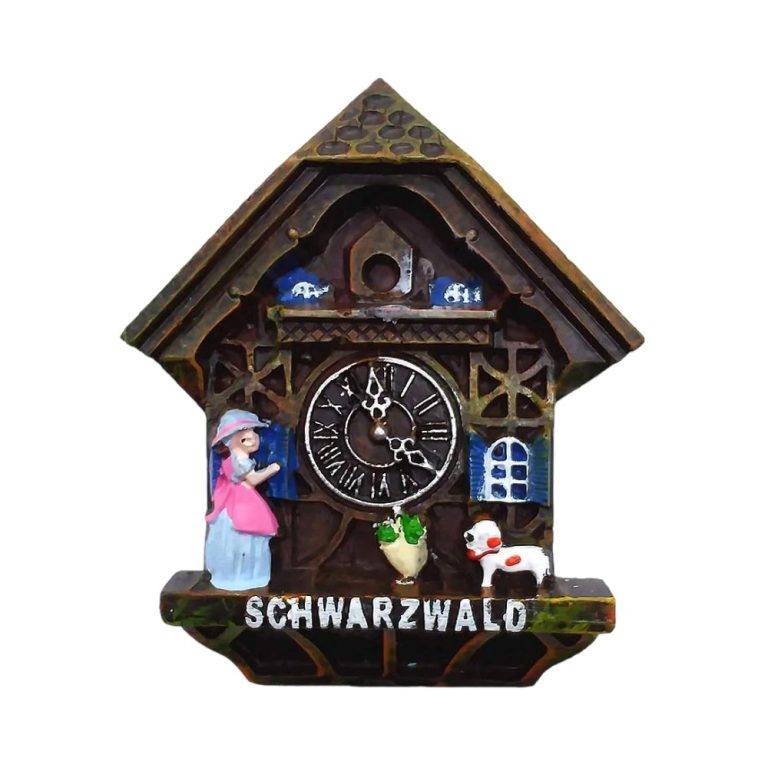 schwarzwald cuckoo clock germany fridge magnet black forest style keepsake for kitchen or chalet decor