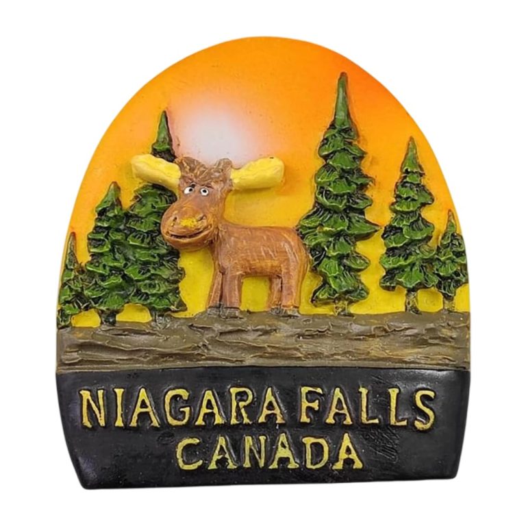 niagara falls moose fridge magnet – canada forest travel souvenir gift & fun animal themed decor