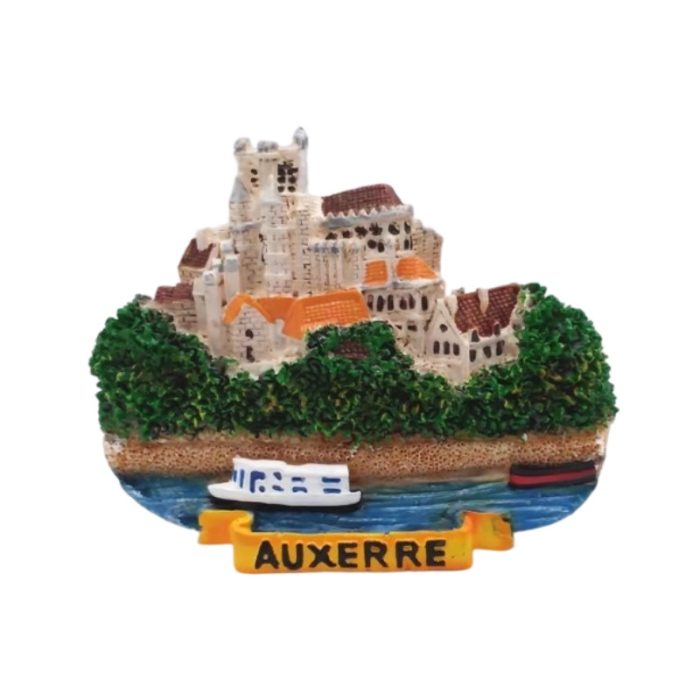 auxerre france fridge magnet – 3d city landmark travel souvenir gift & office whiteboard decor