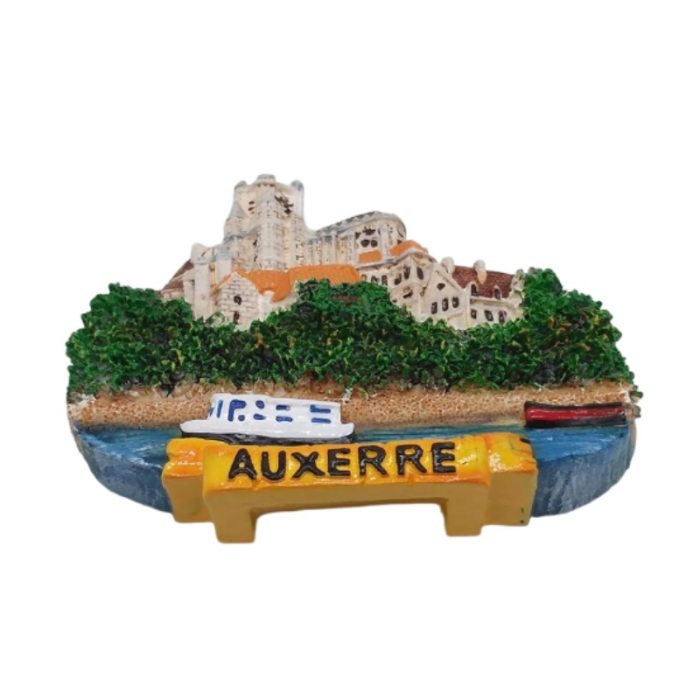 auxerre france fridge magnet – 3d city landmark travel souvenir gift & office whiteboard decor