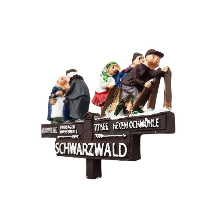 black forest germany fridge magnet schwarzwald traditional folks scene gift & cozy rustic accent