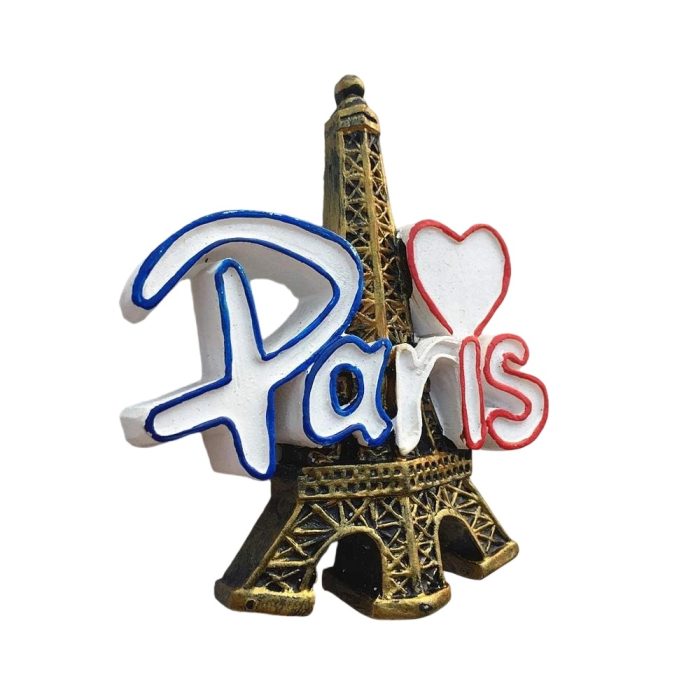 heart shaped love paris france fridge magnet romantic travel keepsake & bold fridge statement piece