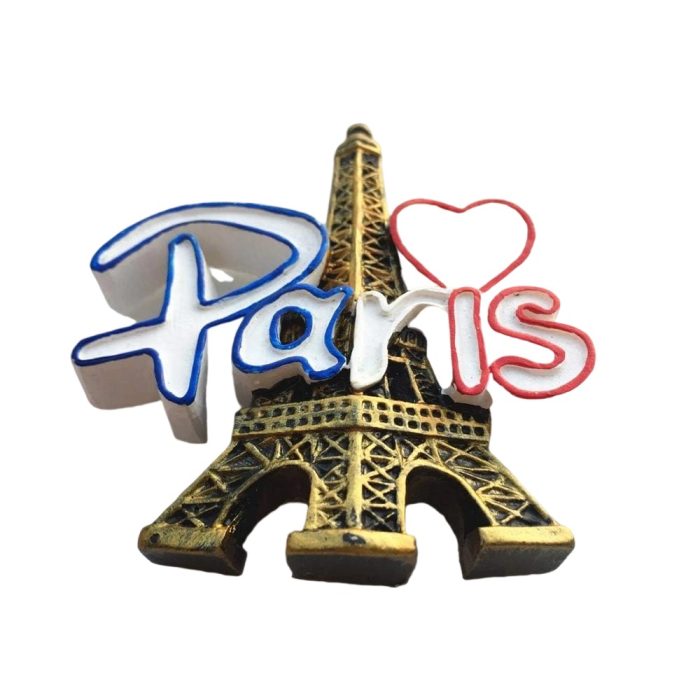 heart shaped love paris france fridge magnet romantic travel keepsake & bold fridge statement piece