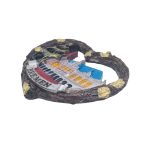 bremen germany fridge magnet heart shape souvenir with ship & rathaus design, romantic travel keepsake