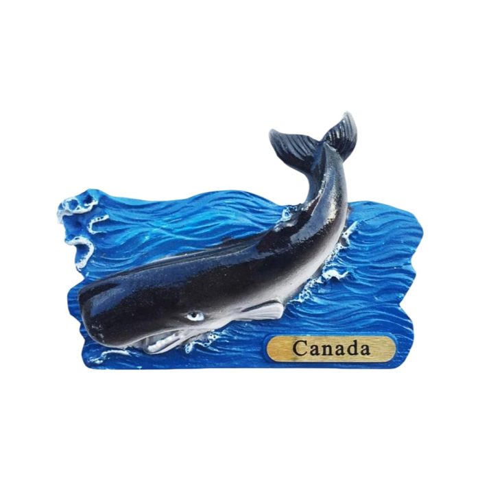 canada whale fridge magnet – ocean adventure travel souvenir gift & nature inspired whiteboard decoration