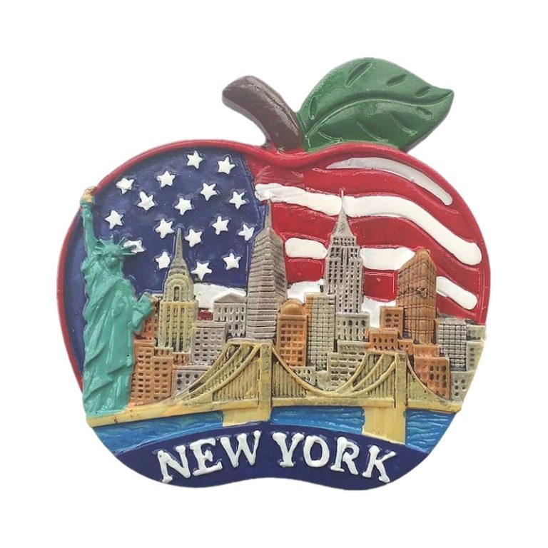 new york city usa fridge magnet big apple skyline souvenir gift & patriotic decor for fridge