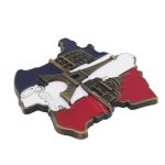 france map paris landmarks zinc alloy fridge magnet – premium metal souvenir gift featuring eiffel tower & notre dame