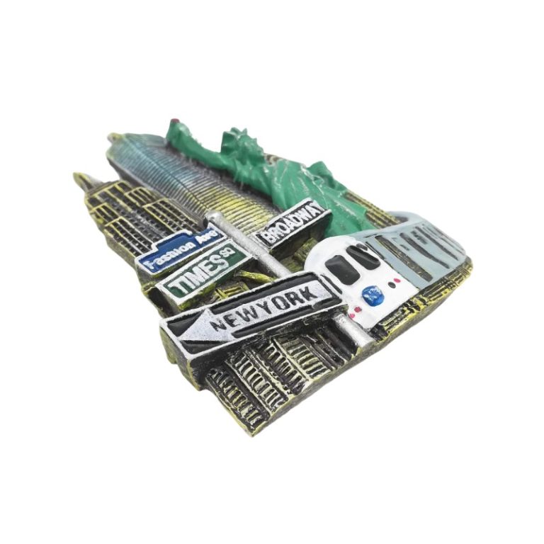 new york times square subway statue of liberty fridge magnet big apple souvenir & travel keepsake