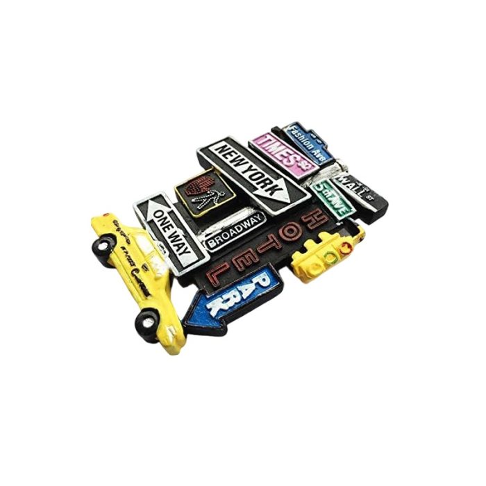 new york city street signs fridge magnet times square travel souvenir & cityscape décor