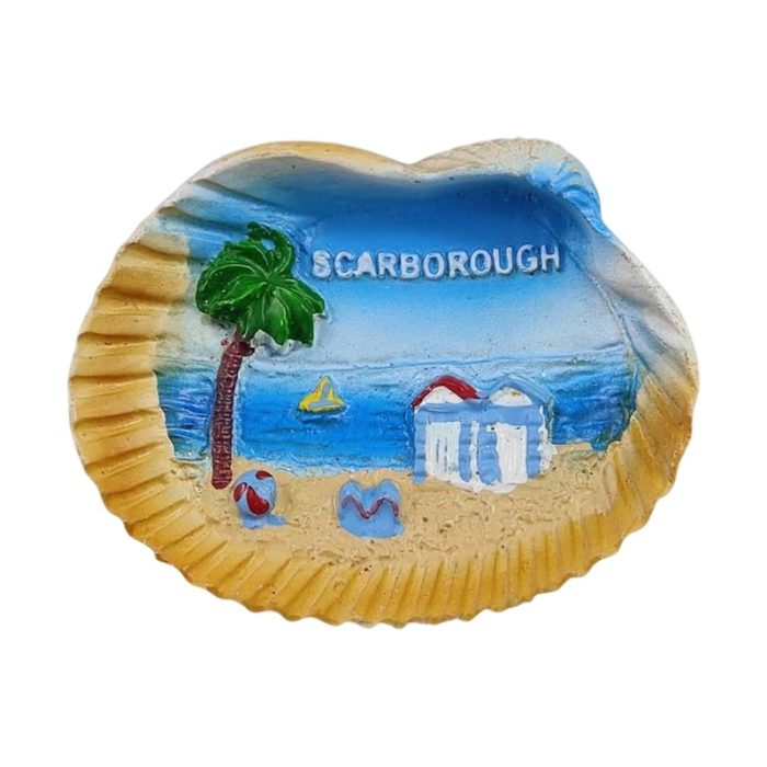 uk scarborough beach fridge magnet seaside scenery souvenir