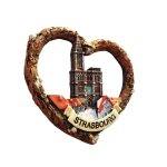 strasbourg france cathedral heart fridge magnet – romantic alsace travel gift & magnetic home decor