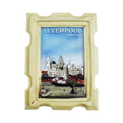liverpool skyline uk fridge magnet british city travel souvenir & photo frame style magnet
