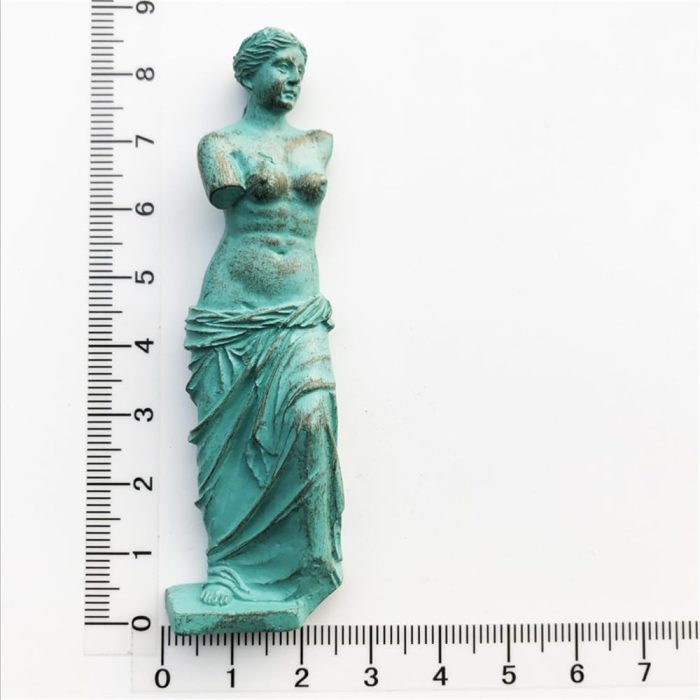 antique venus de milo france fridge magnet green patina sculpture & vintage artboard decor