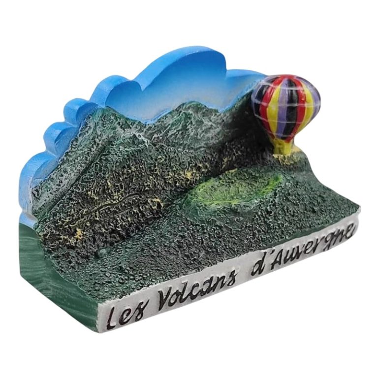 auvergne france volcano scenic fridge magnet – les volcans d’auvergne travel collectible gift & magnetic decor