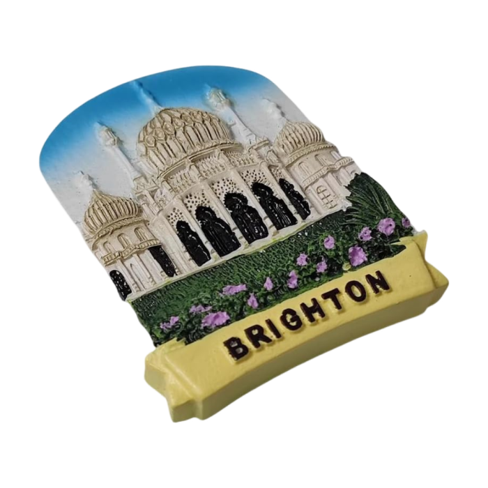 brighton pavilion uk fridge magnet – exotic seaside architecture souvenir from the united kingdom, fun coastal gift idea