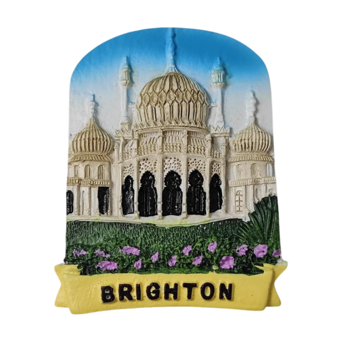 brighton pavilion uk fridge magnet – exotic seaside architecture souvenir from the united kingdom, fun coastal gift idea