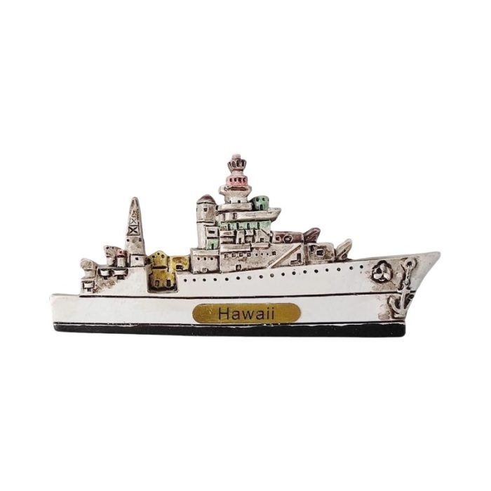 hawaii battleship usa fridge magnet unique nautical travel souvenir & ocean décor