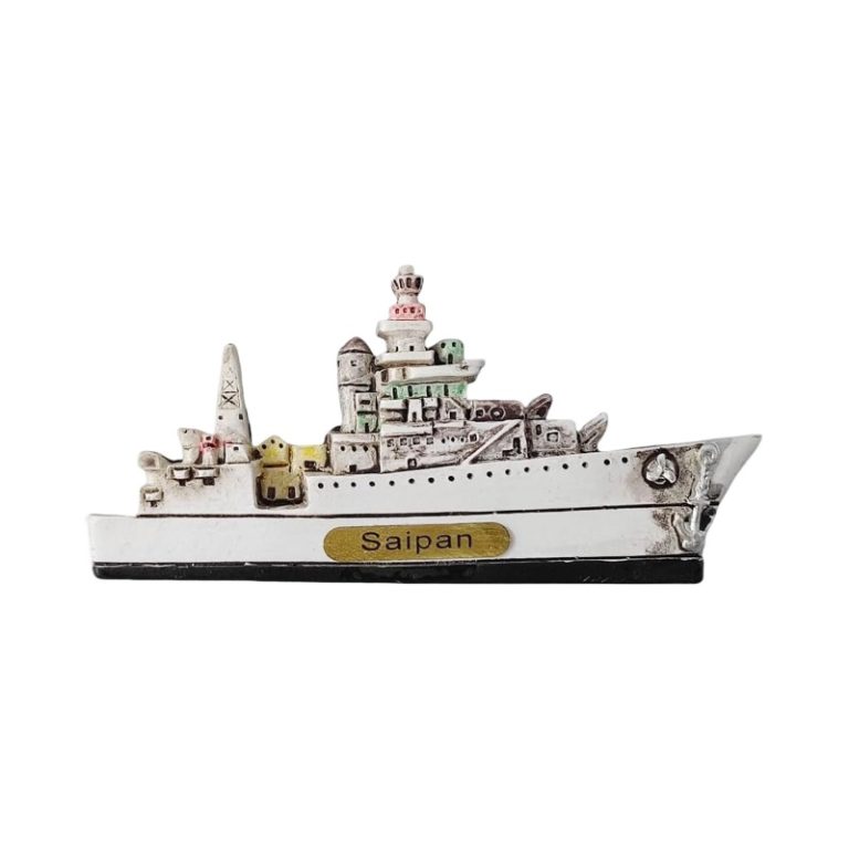 saipan island usa fridge magnet tropical battleship souvenir gift & collector’s décor