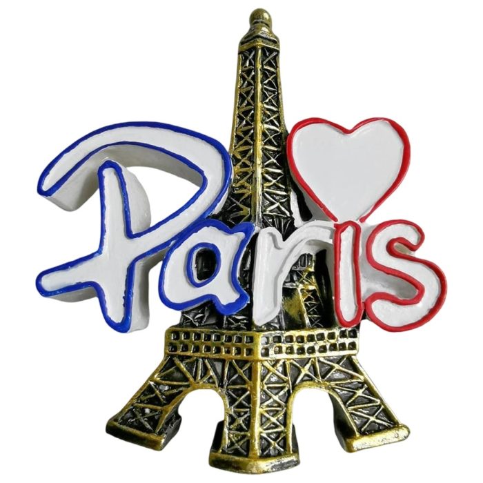 eiffel tower paris france fridge magnet romantic souvenir & office metal display keepsake
