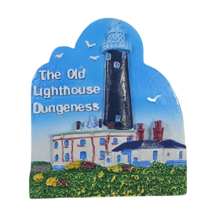 dungeness lighthouse uk fridge magnet – coastal landmark souvenir from united kingdom, great for maritime & seaside décor