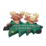niagara falls canada fridge magnet – cute moose couple travel souvenir & fun whiteboard decoration