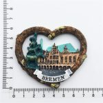 bremen germany fridge magnet bremen town hall & legendary musicians souvenir