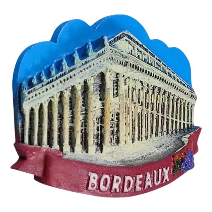 france bordeaux fridge magnet – classical architecture travel souvenir gift & french whiteboard decoration