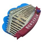france bordeaux fridge magnet – classical architecture travel souvenir gift & french whiteboard decoration