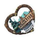bremen germany fridge magnet bremen town hall & legendary musicians souvenir