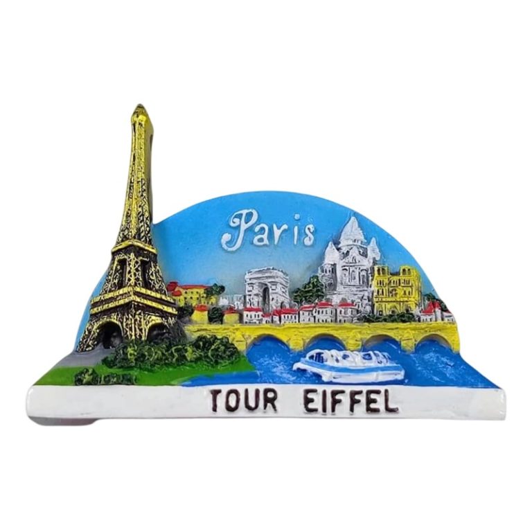 paris france fridge magnet – eiffel tower & city landmarks travel collectible for kitchen or office decor