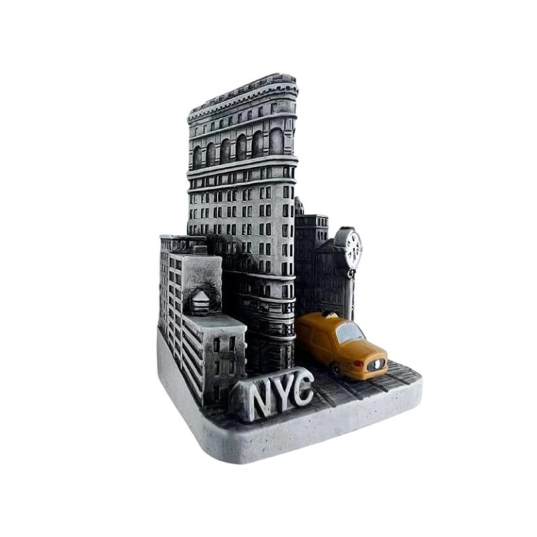 usa new york city flatiron building taxi fridge magnet urban landmark souvenir & nyc cityscape décor