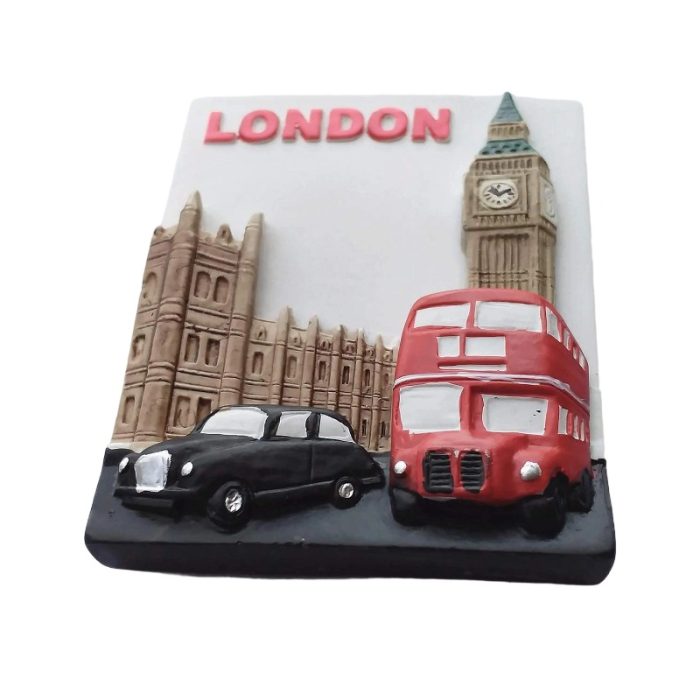 london big ben and double decker bus fridge magnet uk travel souvenir & gift
