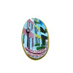 usa puerto rico fridge magnet colorful streets & historic architecture souvenir