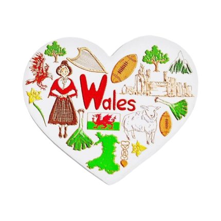 heart shape wales uk fridge magnet cultural symbols travel souvenir & kitchen magnetic décor