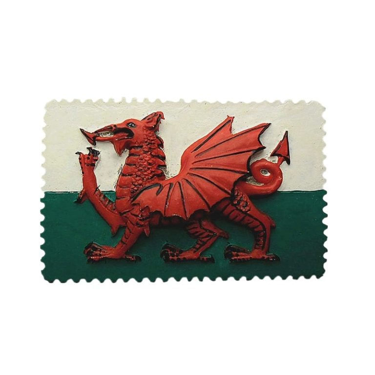 uk welsh dragon fridge magnet national emblem souvenir