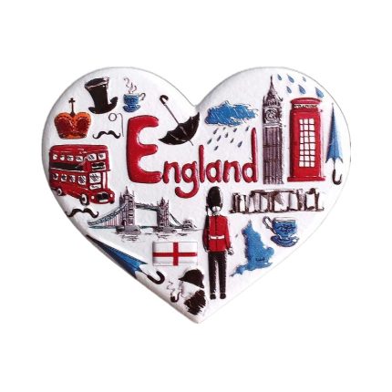 england heart shaped iconic landmarks fridge magnet traditional souvenir gift & decoration