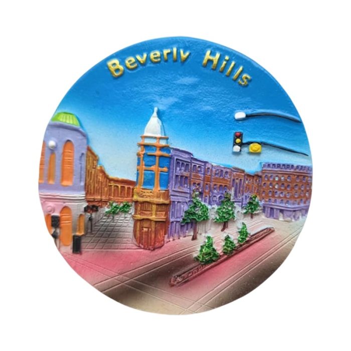 beverly hills usa fridge magnet iconic rodeo drive street scene for chic fridge decor or souvenir