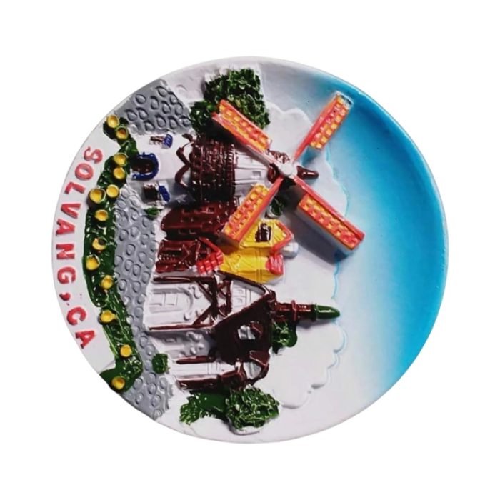 solvang california usa fridge magnet danish village souvenir & magnetic decor accent