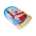 blackpool tram tower uk fridge magnet united kingdom coastal travel souvenir & home gift idea