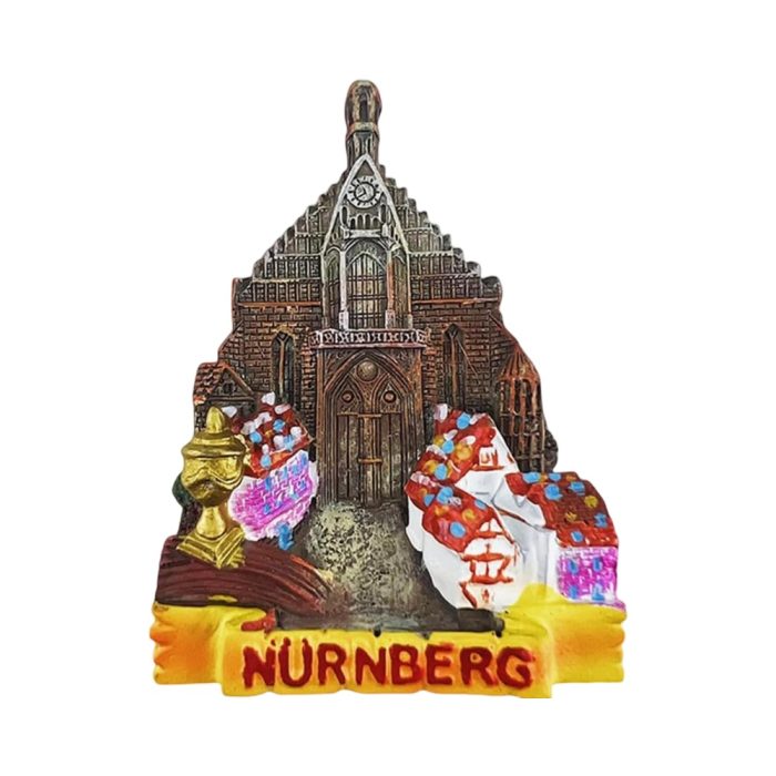 nürnberg germany fridge magnets – gothic church facade & historic landmark souvenir & magnetic heritage accent